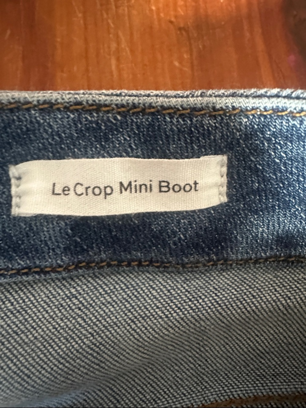 Frame Denim Dark Blue Le Crop Mini Boot Jeans size 30 - Picture 3 of 4